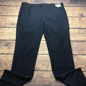 Pronto Uomo Platinim 44 Unhemmed Navy Flat Wool